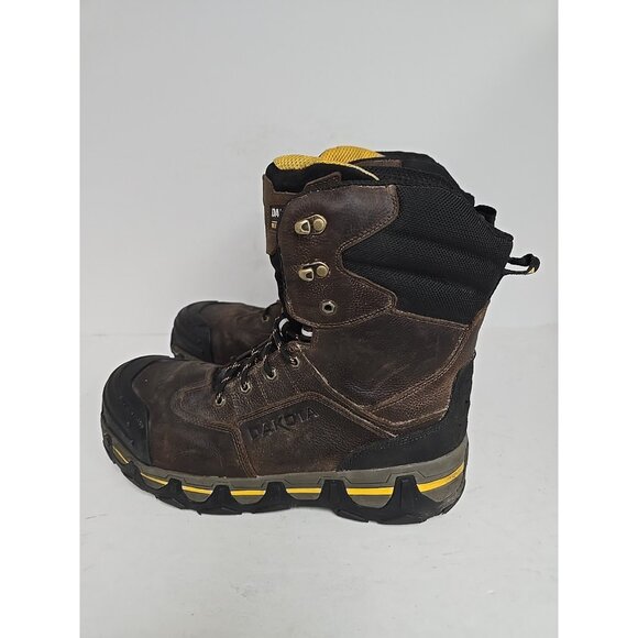 Dakota Men\'s 8\'\' 8550 Comp Toe Comp Plate Work Boots Brown Size 13M main image 9